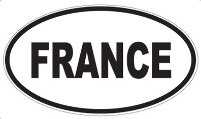 FRANCE - Oval Sticker