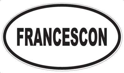 FRANCESCON - Oval Sticker