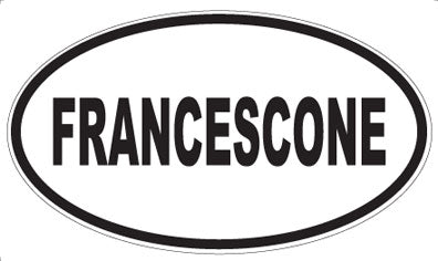 FRANCESCONE - Oval Sticker