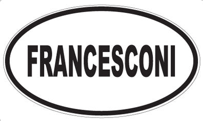 FRANCESCONI - Oval Sticker