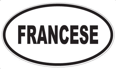 FRANCESE - Oval Sticker