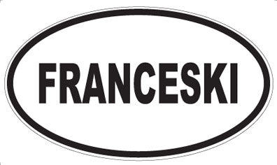 FRANCESKI - Oval Magnet