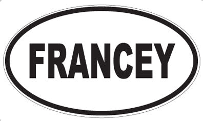 FRANCEY - Oval Magnet