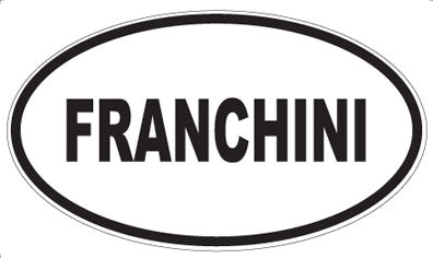 FRANCHINI - Oval Sticker
