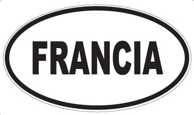 FRANCIA - Oval Sticker