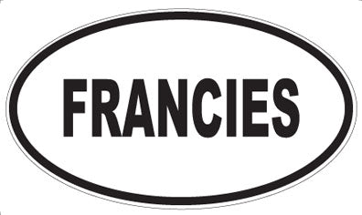 FRANCIES - Oval Magnet