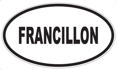 FRANCILLON - Oval Sticker