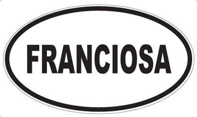 FRANCIOSA - Oval Sticker