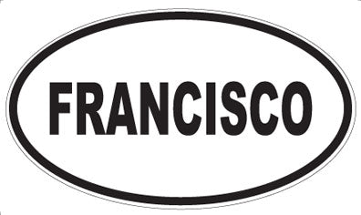 FRANCISCO - Oval Magnet