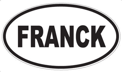 FRANCK - Oval Sticker