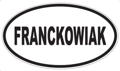 FRANCKOWIAK - Oval Magnet