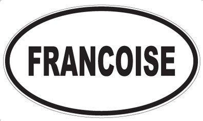 FRANCOISE - Oval Sticker