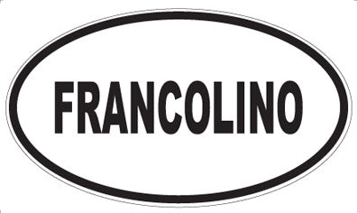 FRANCOLINO - Oval Sticker