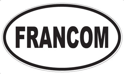 FRANCOM - Oval Sticker