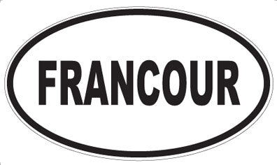 FRANCOUR - Oval Sticker