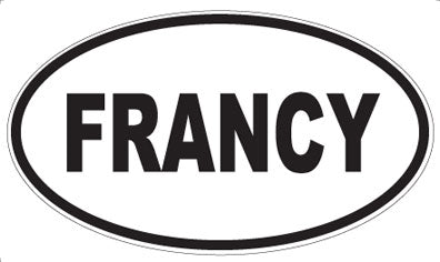 FRANCY - Oval Magnet