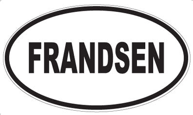 FRANDSEN - Oval Sticker
