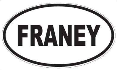 FRANEY - Oval Sticker