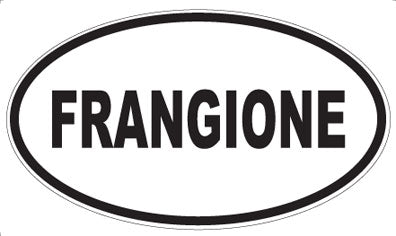 FRANGIONE - Oval Magnet