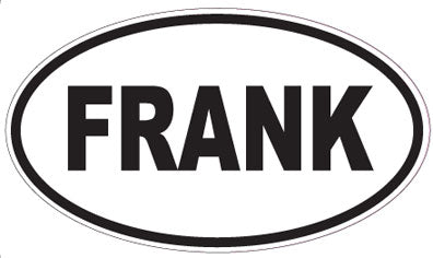 FRANK - Oval Sticker