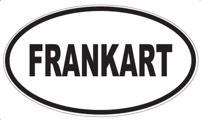 FRANKART - Oval Sticker