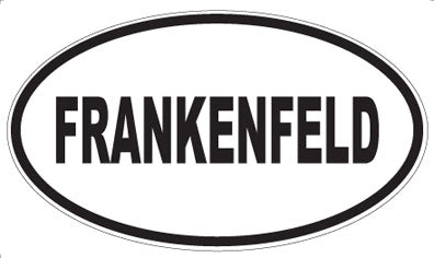 FRANKENFELD - Oval Sticker