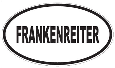 FRANKENREITER - Oval Sticker