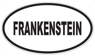 FRANKENSTEIN - Oval Sticker