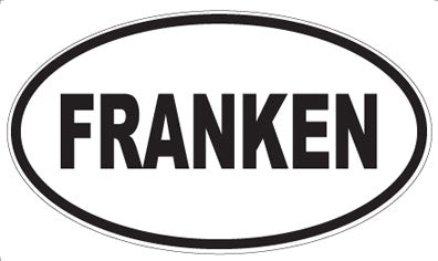 FRANKEN - Oval Magnet