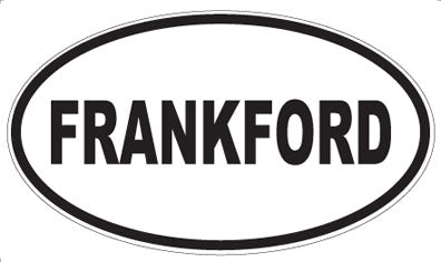 FRANKFORD - Oval Sticker