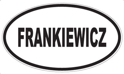 FRANKIEWICZ - Oval Sticker