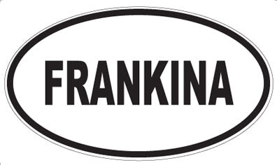 FRANKINA - Oval Sticker