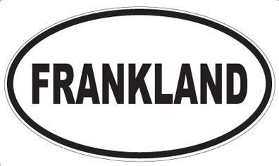 FRANKLAND - Oval Magnet