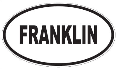 FRANKLIN - Oval Sticker