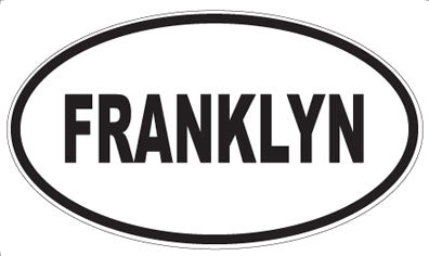 FRANKLYN - Oval Sticker