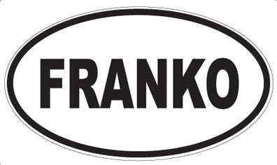 FRANKO - Oval Sticker