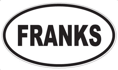 FRANKS - Oval Magnet