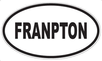 FRANPTON - Oval Sticker