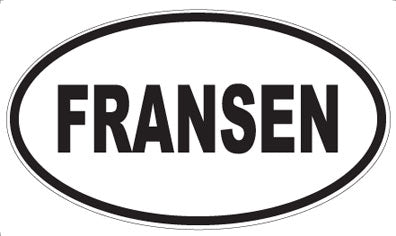 FRANSEN - Oval Magnet