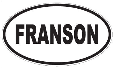 FRANSON - Oval Magnet