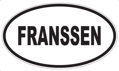 FRANSSEN - Oval Sticker