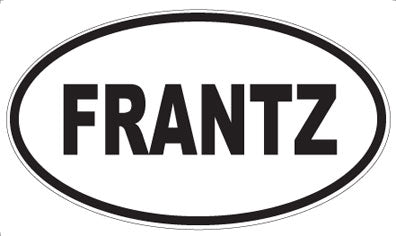 FRANTZ - Oval Sticker