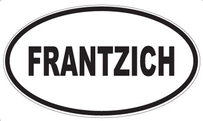 FRANTZICH - Oval Magnet