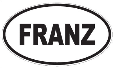 FRANZ - Oval Sticker