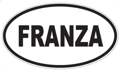 FRANZA - Oval Sticker