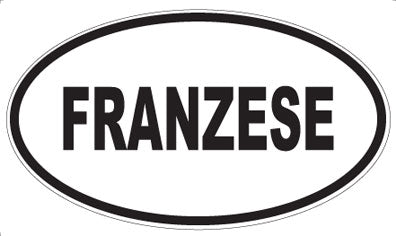FRANZESE - Oval Sticker