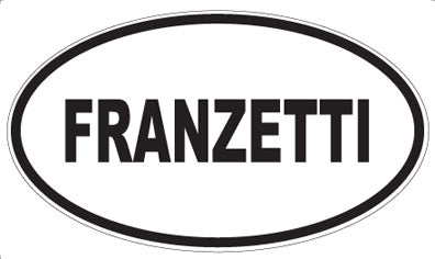 FRANZETTI - Oval Sticker