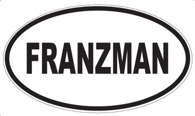 FRANZMAN - Oval Magnet