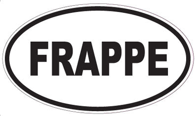 FRAPPE - Oval Sticker