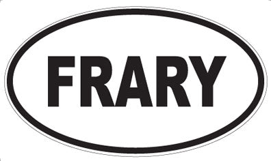 FRARY - Oval Magnet